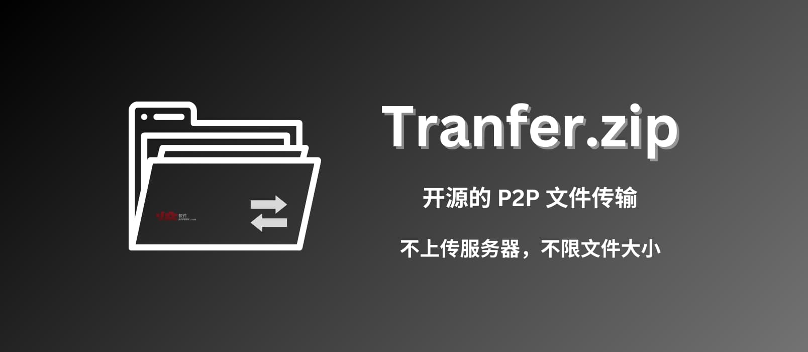 免费、开源、P2P、不限量，用 Transfer.zip 传输任意大小文件，不限速
