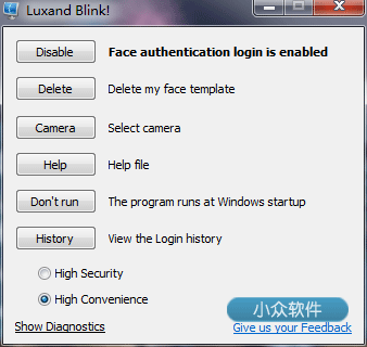 Luxand Blink! - 通过面部识别登录 Windows 2