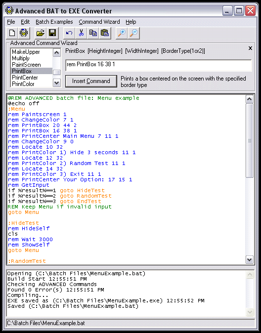 Advanced BAT to EXE Converter - 脚本转换可执行工具 1