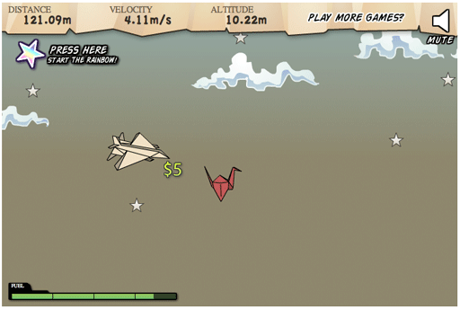 Flight - 爱心纸飞机游戏，还能升级装备 3