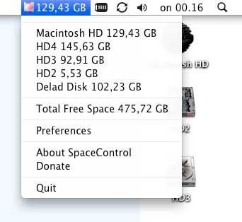 SpaceControl - 坑爹的磁盘剩余空间监视[Mac] 1