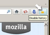History Disable Button - 禁止记录浏览历史[Firefox] 1
