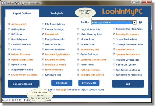 LookInMyPC - 系统诊断报告 1