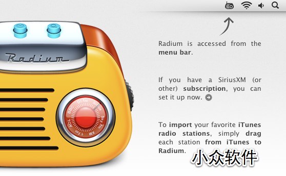 Radium - 菜单栏收音机[Mac] 1