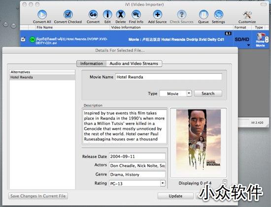 iVI - 智能导入 iTunes 媒体库[Mac] 1