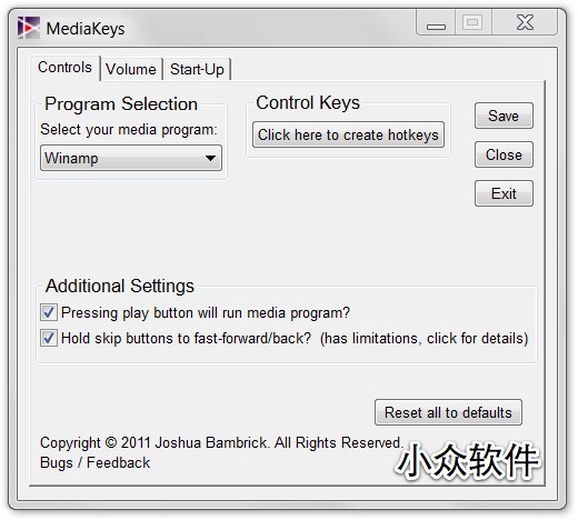 MediaKeys - 为普通键盘添加媒体控制键 1