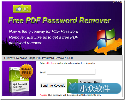 [限时免费] PDF Password Remover 1.1.0 - 轻松解除 PDF 文档加密