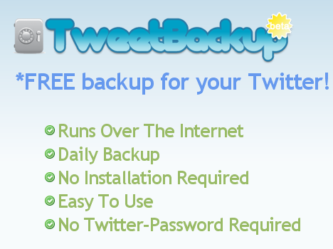 TweetBackup - 备份你的 Twitter
