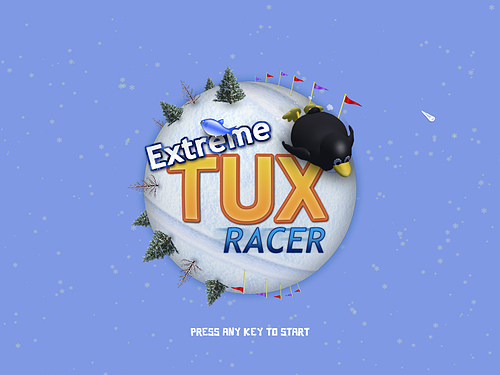 Tux Racer - 企鹅在滑雪 1