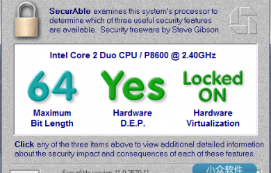 SecurAble - CPU 虚拟化/D.E.P./位数查询 32