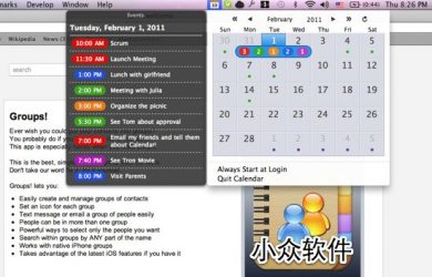 Calendar - 美观菜单栏日历[Mac] 1